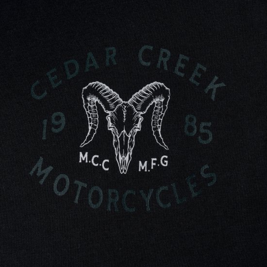 Kam Jeans 5793 Cedar Creek Reverse Print Tee Black - Pólók - Nagyméretű pólók - 2XL-14XL
