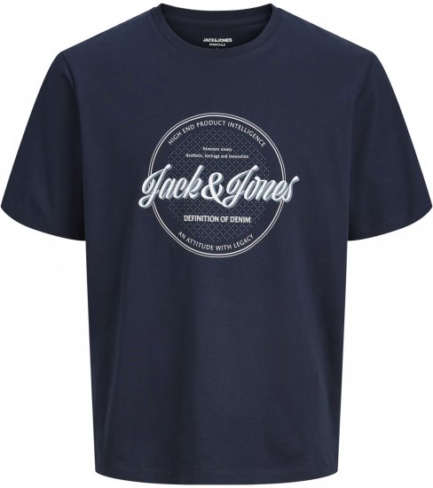 Jack & Jones Dover Denim O-Neck T-Shirt Blue - Pólók - Nagyméretű pólók - 2XL-14XL