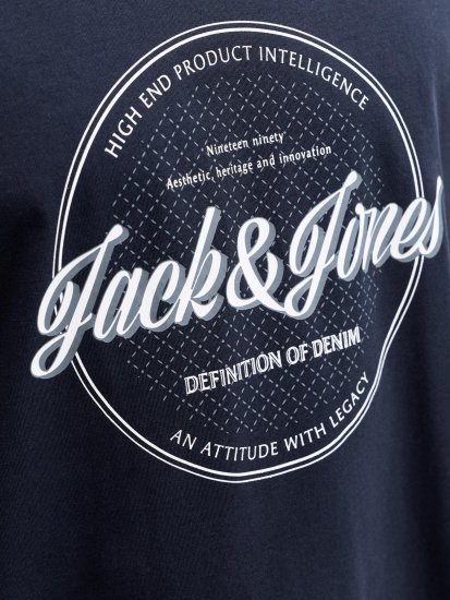 Jack & Jones Dover Denim O-Neck T-Shirt Blue - Pólók - Nagyméretű pólók - 2XL-14XL