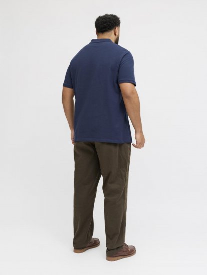 Jack & Jones College Logo Short Sleeve Polo Shirt Blue - Pólóingek - Galléros Pólók 2XL-8XL - Pólóingek 2XL-8XL