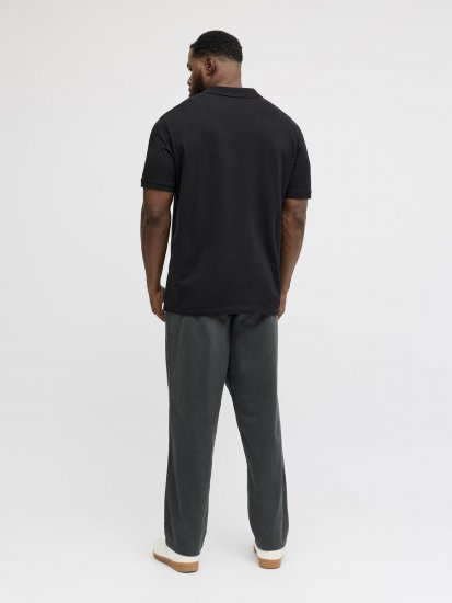 Jack & Jones College Logo Polo Short Sleeve Black - Pólóingek - Galléros Pólók 2XL-8XL - Pólóingek 2XL-8XL