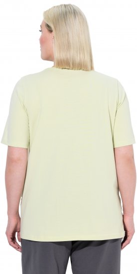 Ulla Popken Essential Square Neck Stretch Tee Pistachio - Pólók - 