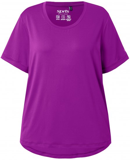 Ulla Popken UPF 50 Quick Drying Tee Blackberry - Pólók - 