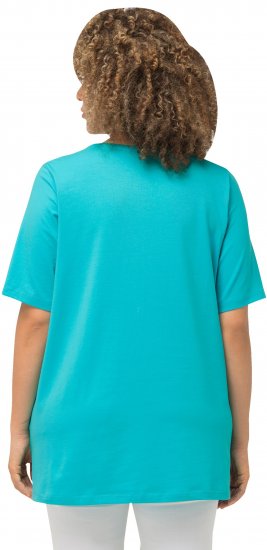 Ulla Popken Essential Round Neck Stretch Tee Black - Pólók - 
