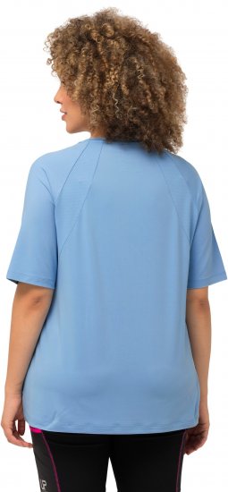 Ulla Popken Quick-Drying Short Sleeve T-Shirt Pale Blue - Pólók - 