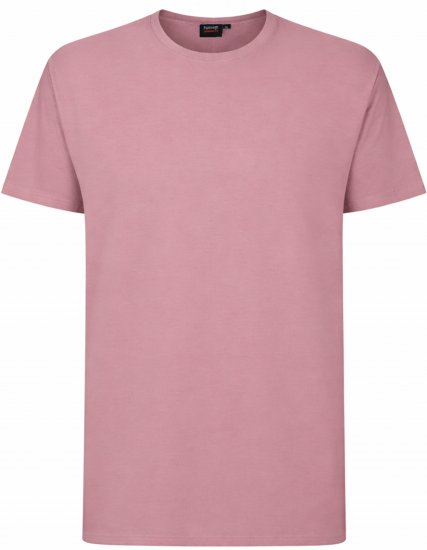 Espionage T015 Plain T-Shirt Pink - Pólók - Nagyméretű pólók - 2XL-14XL