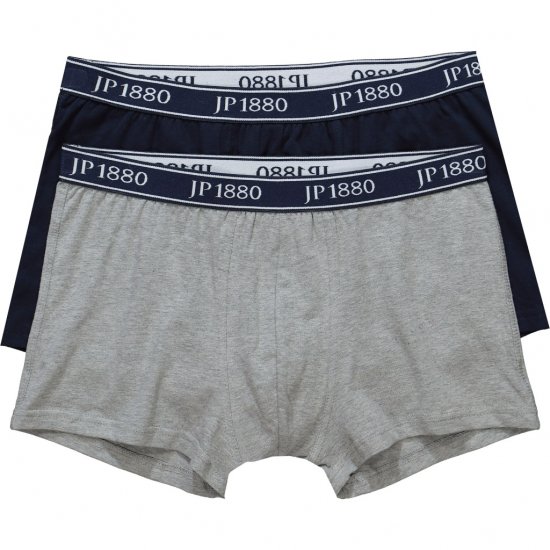 JP1880 Boxershorts Flexnamic 2-Pack Navy/Grey - Alsónemű & strandruhák - Nagyméretű Alsónemű 2XL-8XL