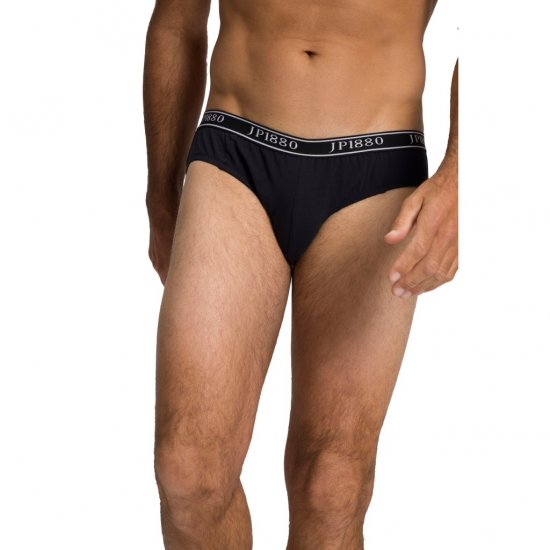 JP1880 Briefs Stretch Cotton 2-Pack Black - Alsónemű & strandruhák - Nagyméretű Alsónemű 2XL-8XL
