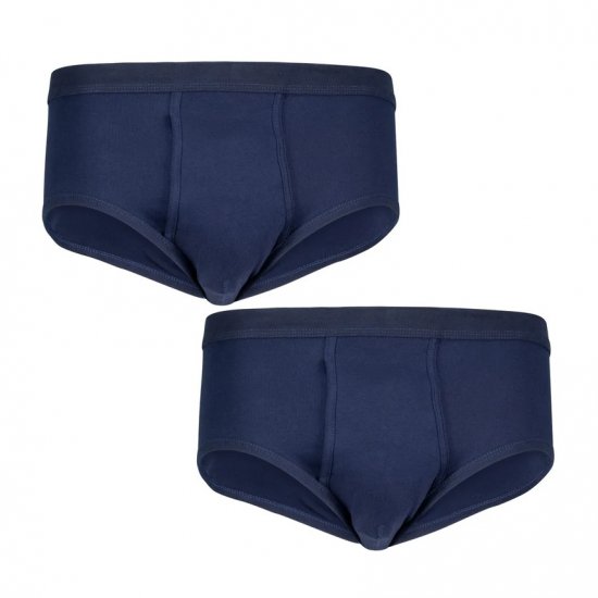 Adamo Royal Ribbed Briefs 2-Pack Navy - Alsónemű & strandruhák - Nagyméretű Alsónemű 2XL-8XL