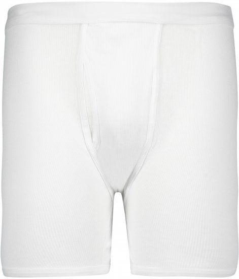 Adamo Prestige Boxershorts Double Ribbed White - Alsónemű & strandruhák - Nagyméretű Alsónemű 2XL-8XL