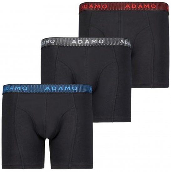 Adamo Jerry Maxi Boxers 703 Black 3-pack - Alsónemű & strandruhák - Nagyméretű Alsónemű 2XL-8XL