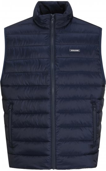 Jack & Jones Louis Light Bodywarmer Puffer Gilet Navy - Mellények - Mellények nagy méretekben