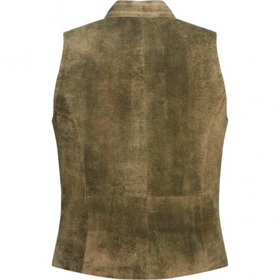 JP1880 Vest Goat Suede Traditional Moss Green - Alkalmi ruházat - Ünnepi ruházat – Ünnepelj stílusosan és kényelmesen