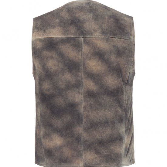 JP1880 Vest Traditional Cowhide Graphite Grey - Minden ruházat - Nagyméretű férfi ruhák