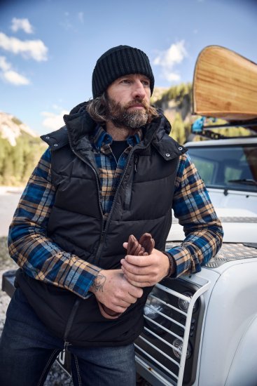 JP1880 Quilted Gilet DownTouch Padding Black - Kabátok - Nagyméretű Kabátok - 2XL-8XL