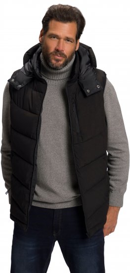JP1880 Quilted Gilet DownTouch Padding Black - Kabátok - Nagyméretű Kabátok - 2XL-8XL