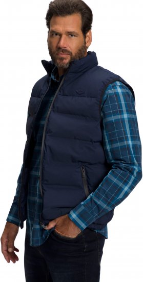 JP1880 Quilted Gilet Stand-up Collar Navy - Kabátok - Nagyméretű Kabátok - 2XL-8XL