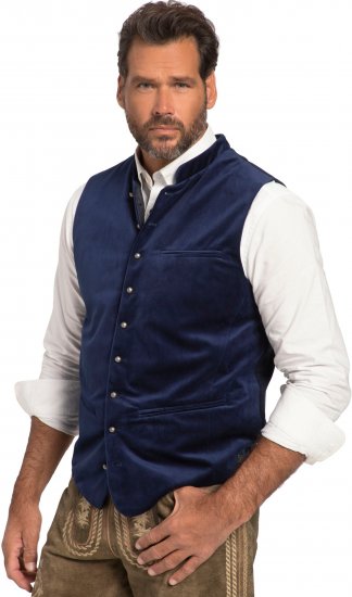 JP1880 Velvet Vest Traditional Blue - Alkalmi ruházat - Ünnepi ruházat – Ünnepelj stílusosan és kényelmesen