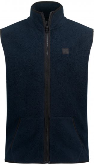JP1880 Fleece Gilet Stomach Fit Navy - Kabátok - Nagyméretű Kabátok - 2XL-8XL