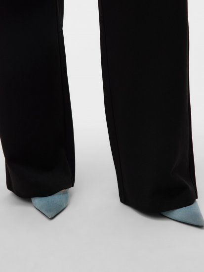 Vero Moda Berlin Zamira Wide Leg Pants Black - Nadrágok - 