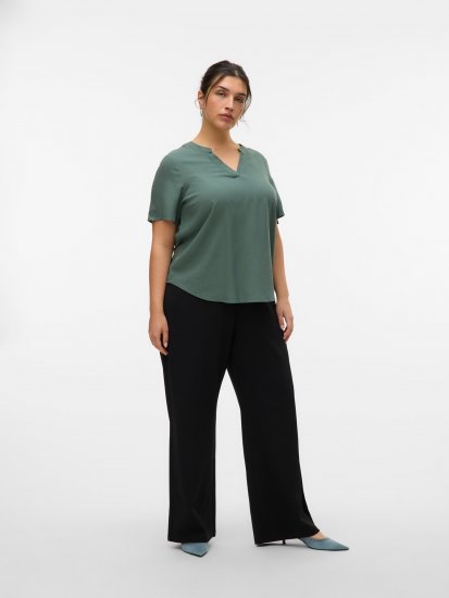 Vero Moda Berlin Zamira Wide Leg Pants Black - Nadrágok - 