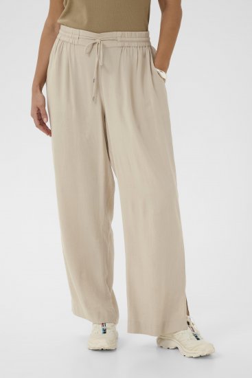Kaffe Curve Mille Wide Pants Feather Grey - Szövetnadrágok - 