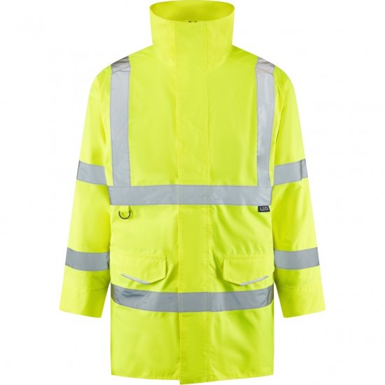 Leo Tawstock EcoViz 4K Baffle Lined Anorak Hi-Vis Yellow - Munkaruha - Nagyméretű Munkaruha 3XL-6XL