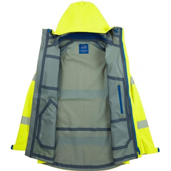 Leo Marisco LTEC 20K High Performance Breathable Waterproof Hi-Vis Yellow - Munkaruha - Nagyméretű Munkaruha 3XL-6XL