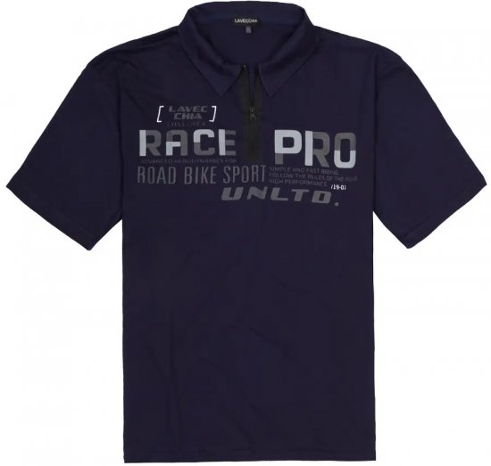 Lavecchia 2030 Polo Shirt Short Sleeve Navy - Pólóingek - Galléros Pólók 2XL-8XL - Pólóingek 2XL-8XL