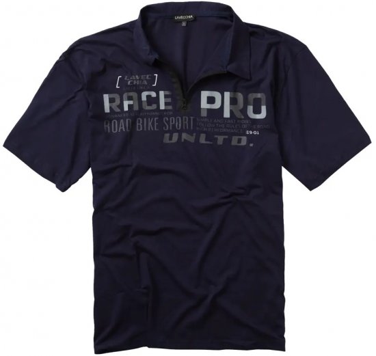 Lavecchia 2030 Polo Shirt Short Sleeve Navy - Pólóingek - Galléros Pólók 2XL-8XL - Pólóingek 2XL-8XL