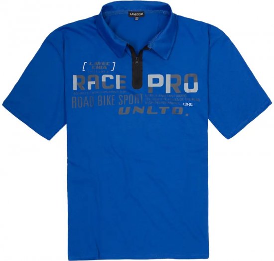 Lavecchia 2030 Polo Shirt Short Sleeve Royal Blue - Pólóingek - Galléros Pólók 2XL-8XL - Pólóingek 2XL-8XL