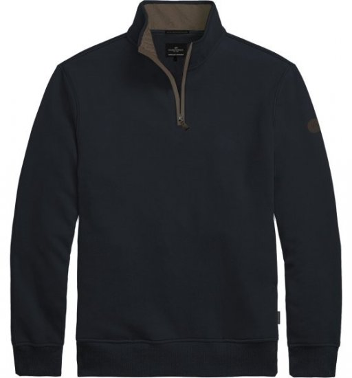 Double Outfitters MTOP-1163 Félcipzáras pulóver Tengerészkék - Pulóverek & kapucnis pulóverek - Pulóverek & Kapucnis pulóver 2XL-12XL
