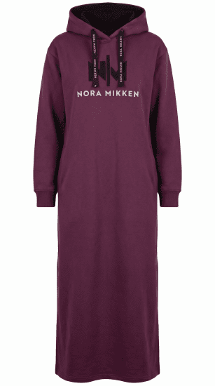 Nora Mikken MARI Maxi Hoodie Dress Mauve Wine - NŐI RUHÁZAT XS-XXL - 