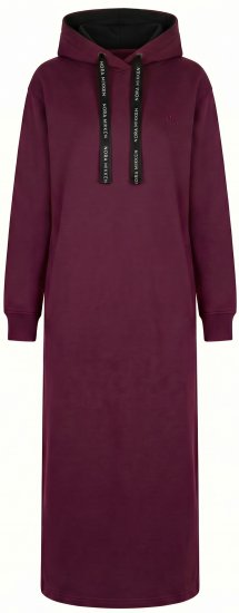 Nora Mikken MARTINA Maxi Hoodie Dress Mauve Wine - NŐI RUHÁZAT XS-XXL - 