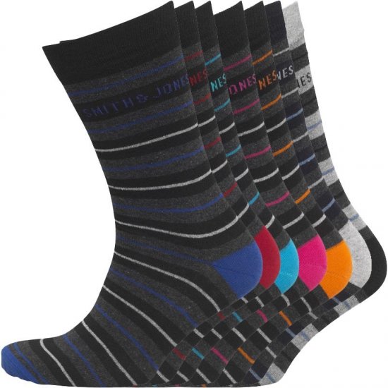 Smith & Jones Orkney 7-pack Socks - Alsónemű & strandruhák - Nagyméretű Alsónemű 2XL-8XL