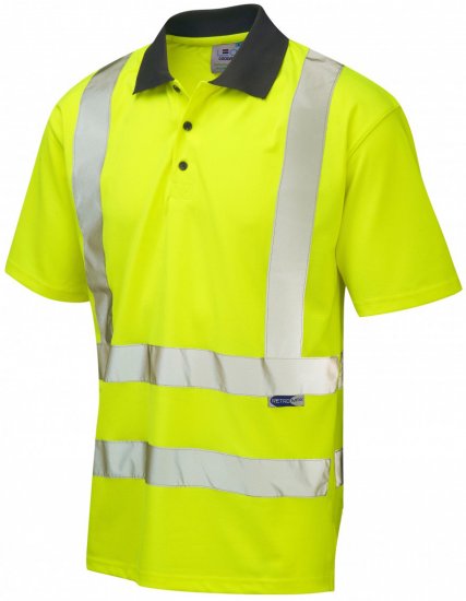 Leo Rockham Coolviz Polo Shirt Hi-Vis Yellow - Munkaruha - Nagyméretű Munkaruha 3XL-6XL