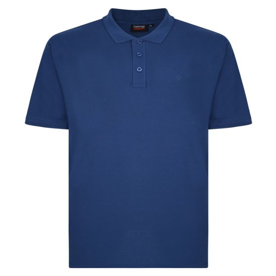 Espionage P074C Rövid Ujjú Galléros Póló Sötétkék - Pólóingek - Galléros Pólók 2XL-8XL - Pólóingek 2XL-8XL