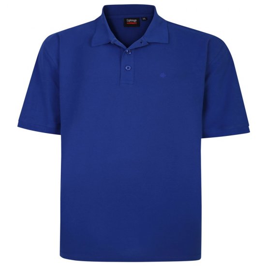 Espionage P074C Rövid Ujjú Galléros Póló Királykék - Pólóingek - Galléros Pólók 2XL-8XL - Pólóingek 2XL-8XL