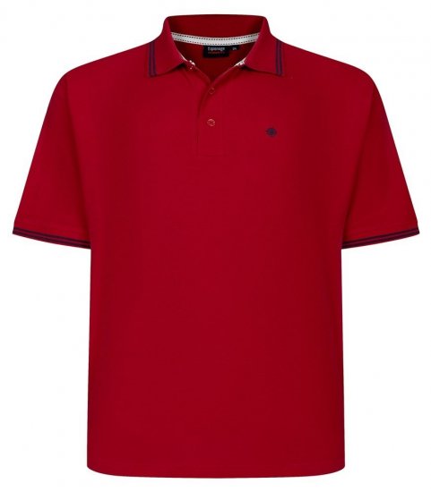 Espionage P232 Piké galléros póló piros/tengerészkék - Pólóingek - Galléros Pólók 2XL-8XL - Pólóingek 2XL-8XL