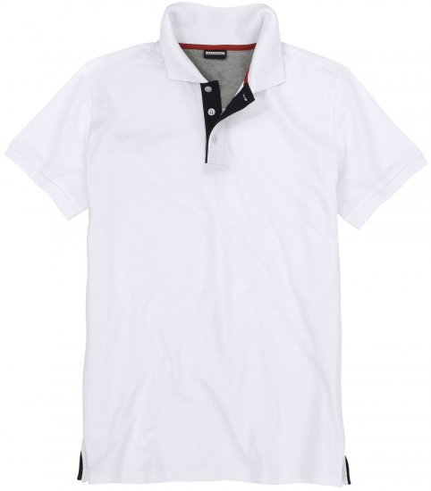 Adamo Pablo Comfort fit Polo Shirt White - Pólóingek - Galléros Pólók 2XL-8XL - Pólóingek 2XL-8XL