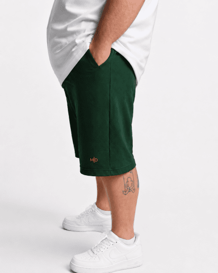 Motley Denim Paris Sweatshorts Racing Green - Melegítőnadrág & rövidnadrág - Melegítőnadrág & Melegítő Rövidnadrág 2XL-12XL