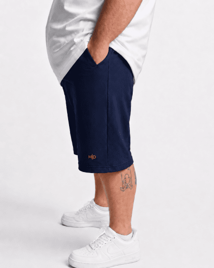 Motley Denim Paris Sweatshorts Navy - Melegítőnadrág & rövidnadrág - Melegítőnadrág & Melegítő Rövidnadrág 2XL-12XL