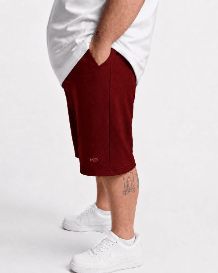 Motley Denim Paris Sweatshorts Red - Melegítőnadrág & rövidnadrág - Melegítőnadrág & Melegítő Rövidnadrág 2XL-12XL
