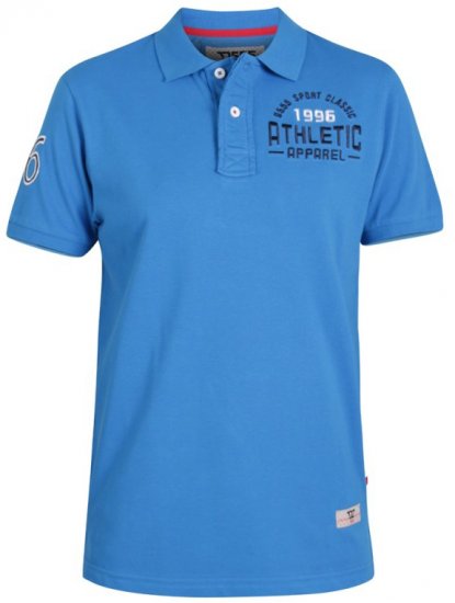 D555 Parker Polo Blue - Pólóingek - Galléros Pólók 2XL-8XL - Pólóingek 2XL-8XL