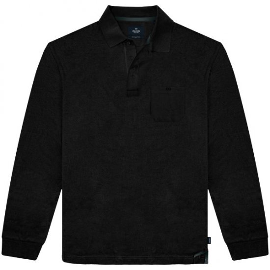 Double Outfitters PS-3100 Polo Shirt Chest Pocket Black - Pólóingek - Galléros Pólók 2XL-8XL - Pólóingek 2XL-8XL