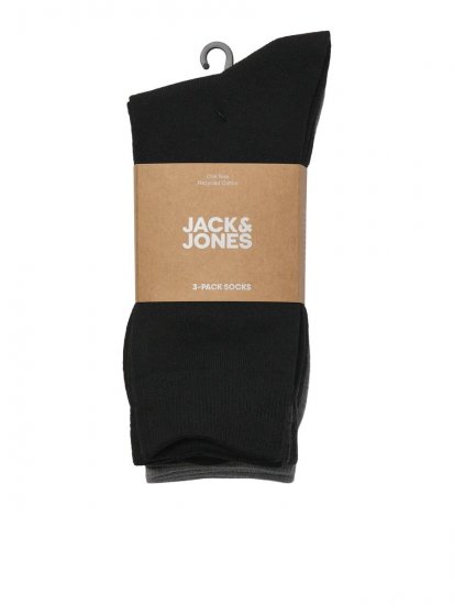 Jack & Jones Ordinary Zoknik Fekete 3-pack - Alsónemű & strandruhák - Nagyméretű Alsónemű 2XL-8XL