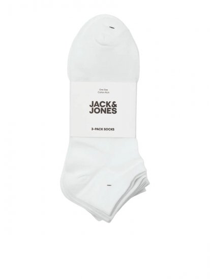 Jack & Jones Louis Zoknik Fehér 3-pack - Alsónemű & strandruhák - Nagyméretű Alsónemű 2XL-8XL