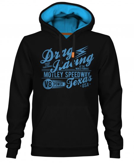 Motley Denim Ripley Hoodie Black - Pulóverek & kapucnis pulóverek - Pulóverek & Kapucnis pulóver 2XL-12XL