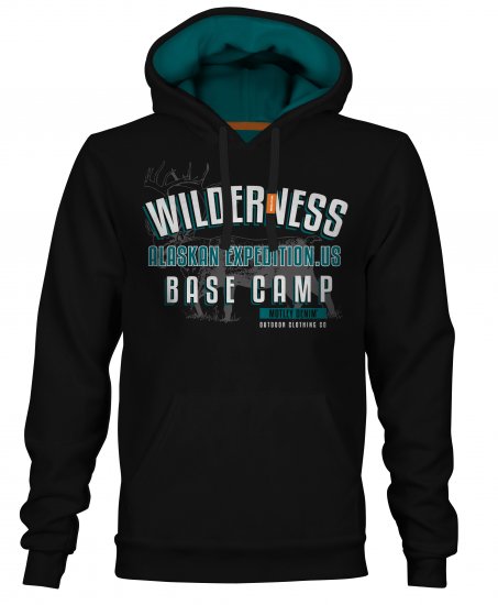 Motley Denim Romford Hoodie Black - Pulóverek & kapucnis pulóverek - Pulóverek & Kapucnis pulóver 2XL-12XL