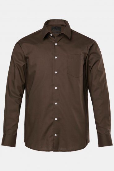 JP1880 Shirt Business Long Sleeve Brown - Ingek - Ingek 2XL-10XL